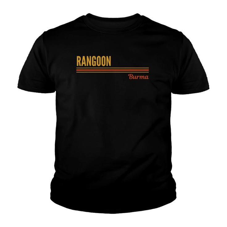 Rangoon Burma Myanmar Lover Youth T-shirt