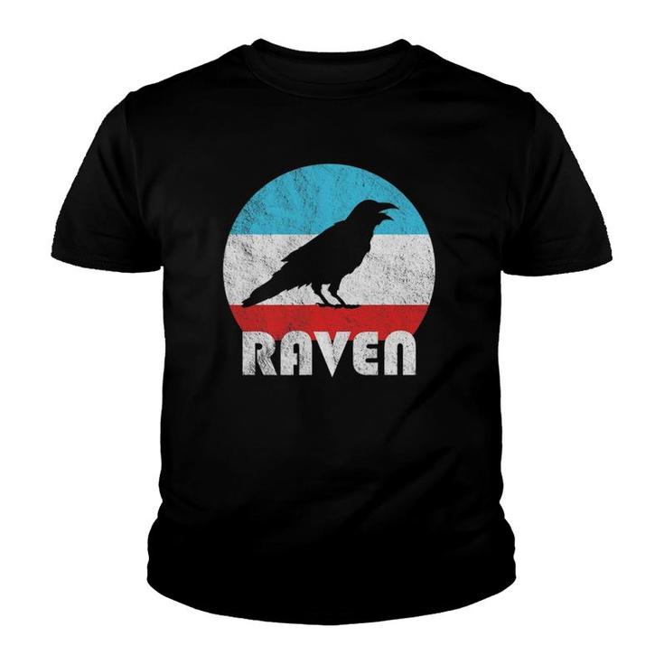 Raven Vintage Retro Silhouette Gift Youth T-shirt
