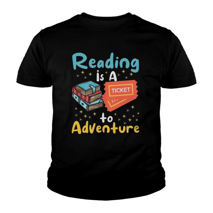 Reading Adventure Library Student Teacher Book Bookaholic Youth T-shirt