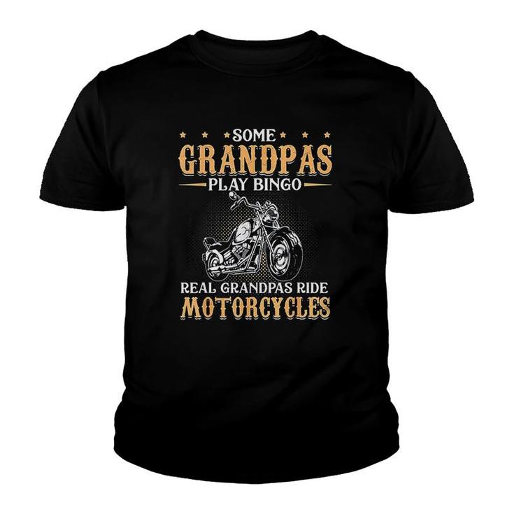Real Grandpas Ride Motorcycles Youth T-shirt