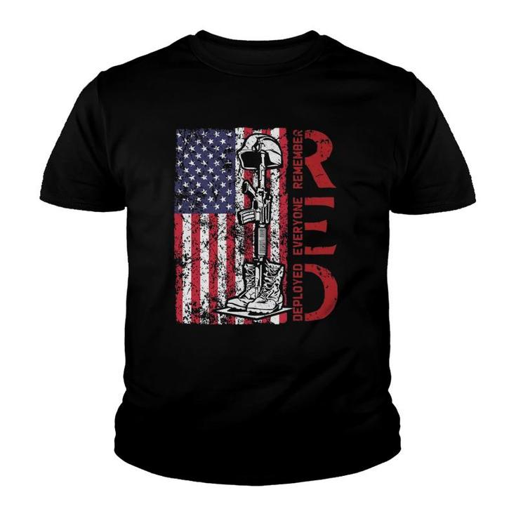 Red Friday Military Remember Everyone Deployed Us Army Retro  Youth T-shirt