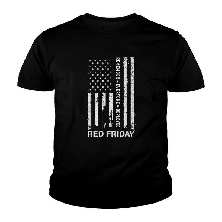 Red Friday Remember Everyone Deployed Youth T-shirt