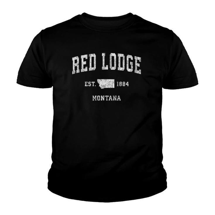 Red Lodge Montana Mt Vintage Athletic Sports Design Youth T-shirt