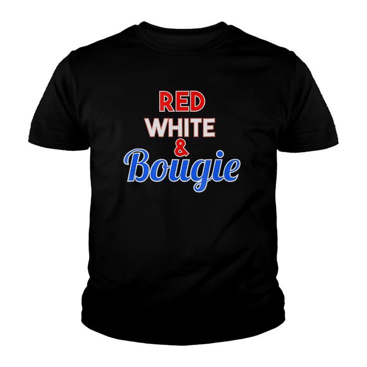 Red White And Bougie  For Patriotic Holidays Youth T-shirt