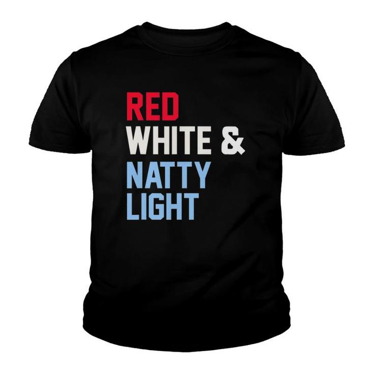 Red White And Natty-Light 4Th Of July Youth T-shirt