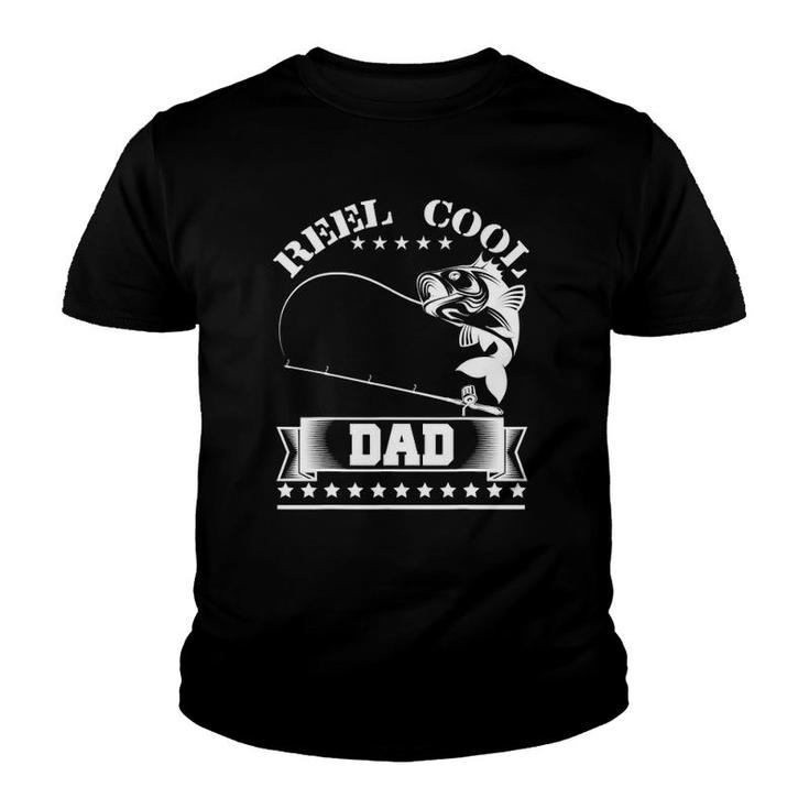 Reel Cool Dad Fishing Father's Day Gift Youth T-shirt