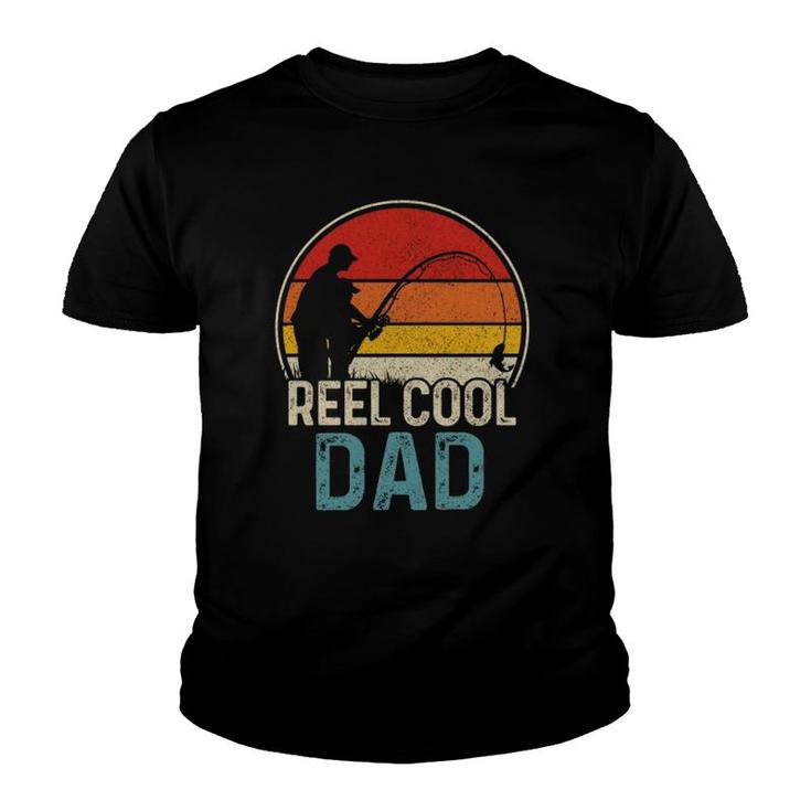 Reel Cool Dad Funny Fishing Fisherman Father's Day Gift  Youth T-shirt