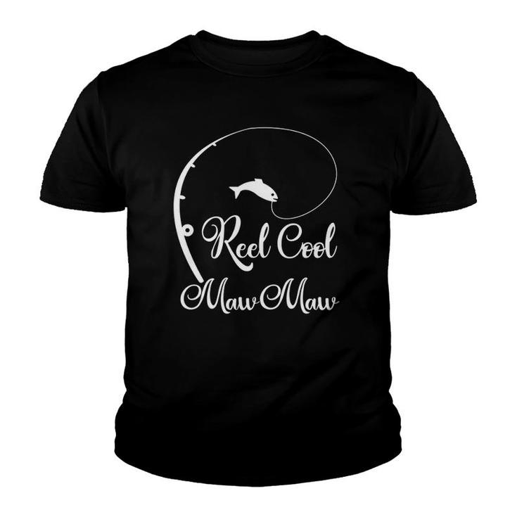 Reel Cool Mawmaw Fishing Grandma Mother's Gift Youth T-shirt