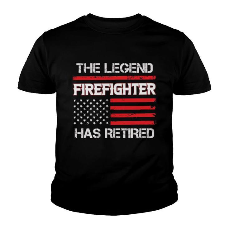 Retired Firefighter Legend Youth T-shirt