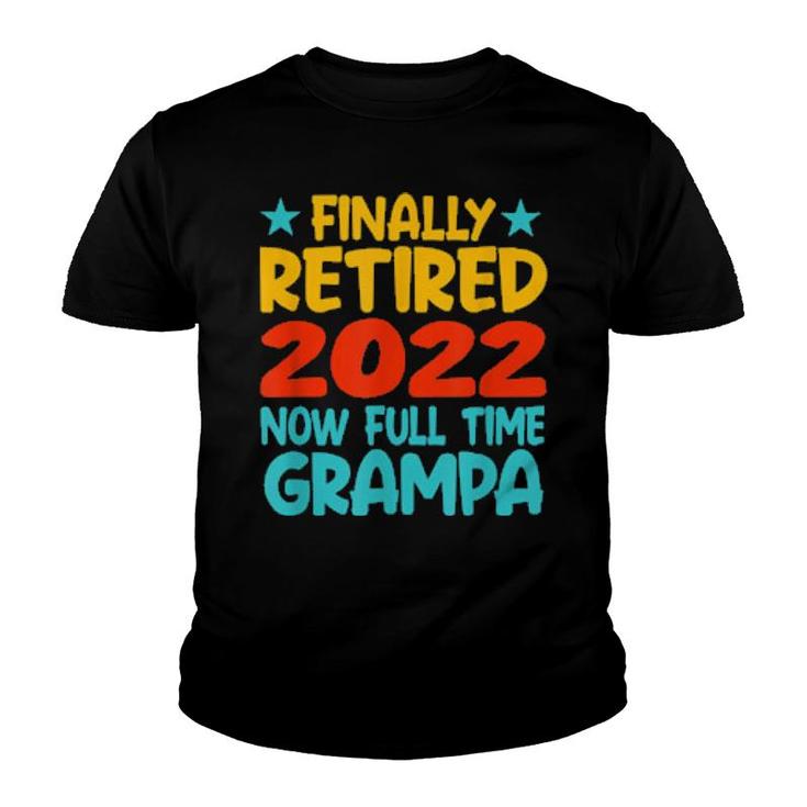 Retired Grampa 2022 Grandpa Retirement Party  Youth T-shirt