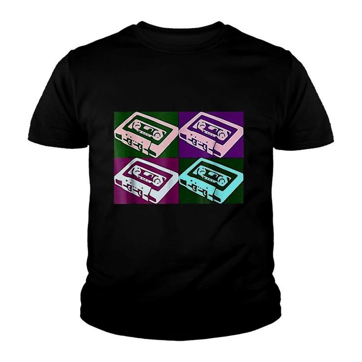 Retro 80s Music Cassette Tapes Youth T-shirt