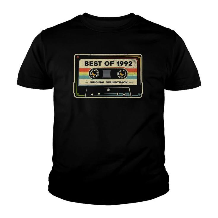 Retro Best Of 1992 Mixtape Vintage 29Th Birthday Cassette Youth T-shirt
