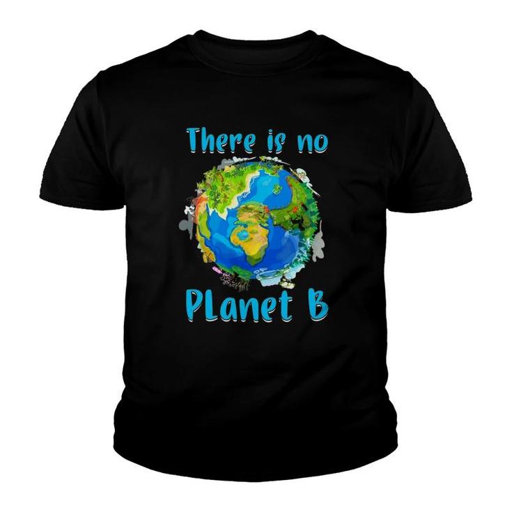 Retro No Planet Climate Change Earth Save Nature Animals Youth T-shirt