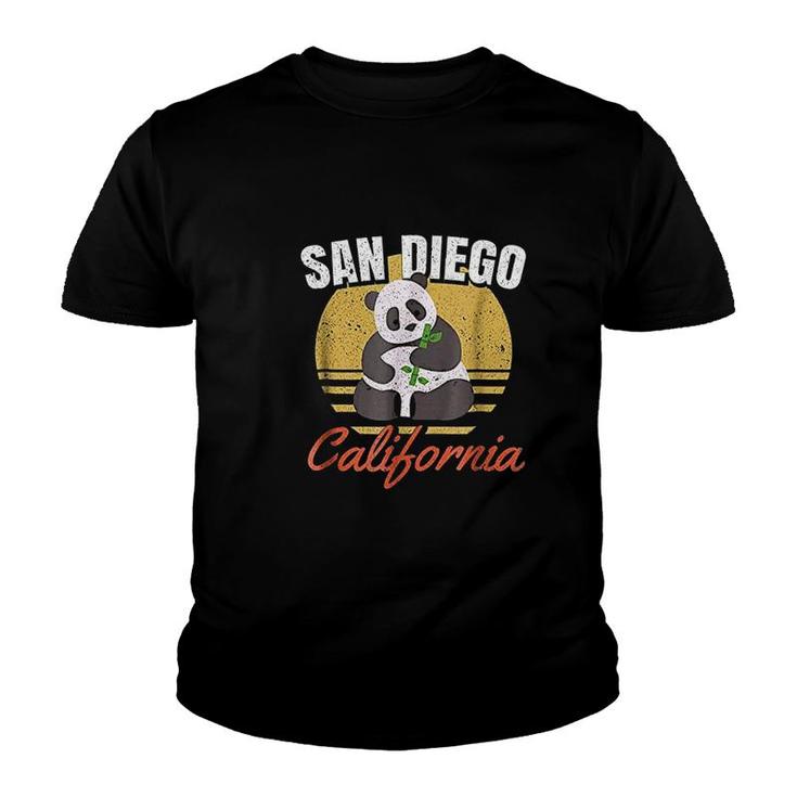 Retro Panda Zoo California State Youth T-shirt