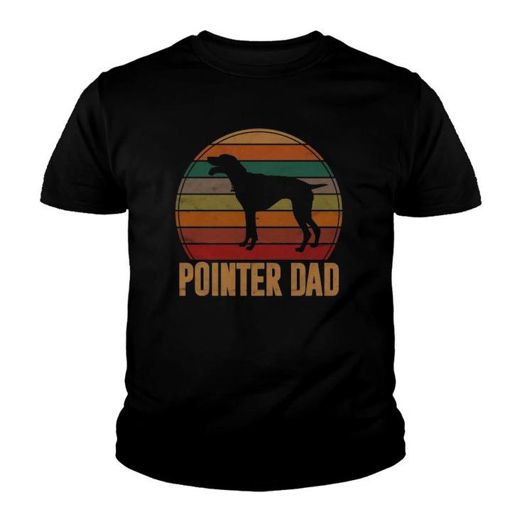 Retro Pointer Dad Gift Rott Dog Owner Pet Pointer Father Youth T-shirt
