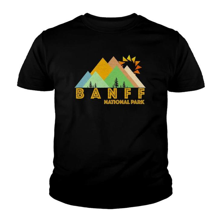 Retro Vintage Banff National Park Tee Youth T-shirt