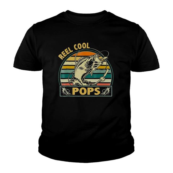 Retro Vintage Reel Cool Pops Gift For Father's Day Youth T-shirt
