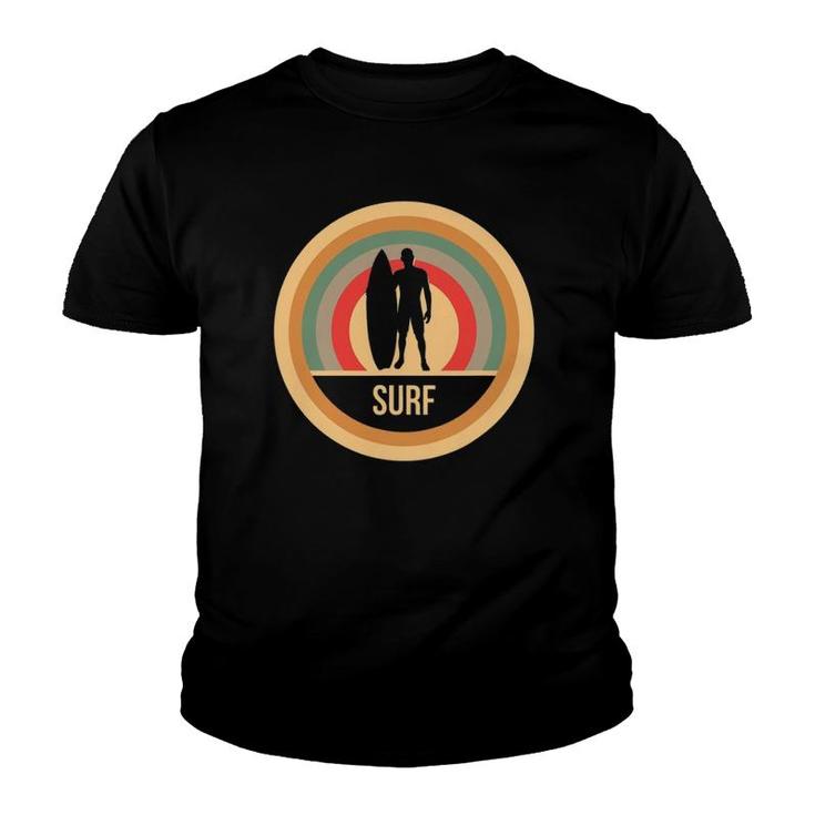 Retro Vintage Surf Gift For Surfers Youth T-shirt