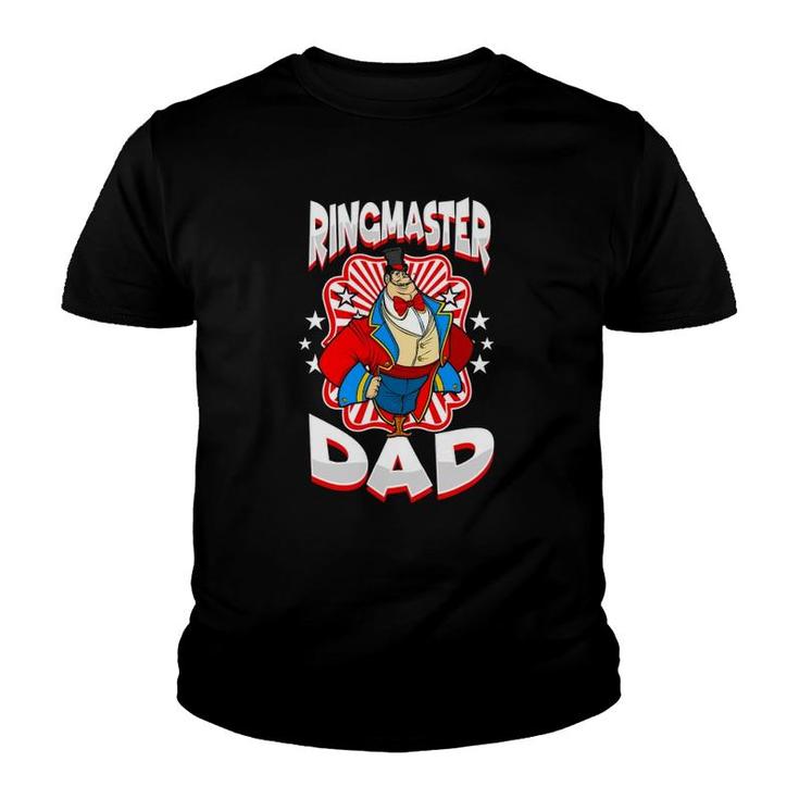 Ringmaster Dad Clown Circus Carnival Costume Youth T-shirt