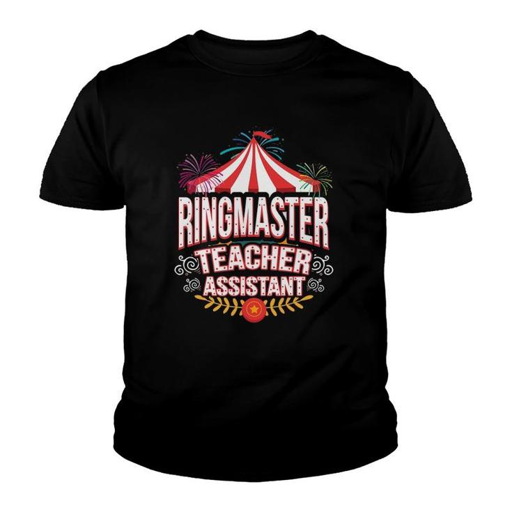 Ringmaster Teacher Assistant Circus Carnival Youth T-shirt