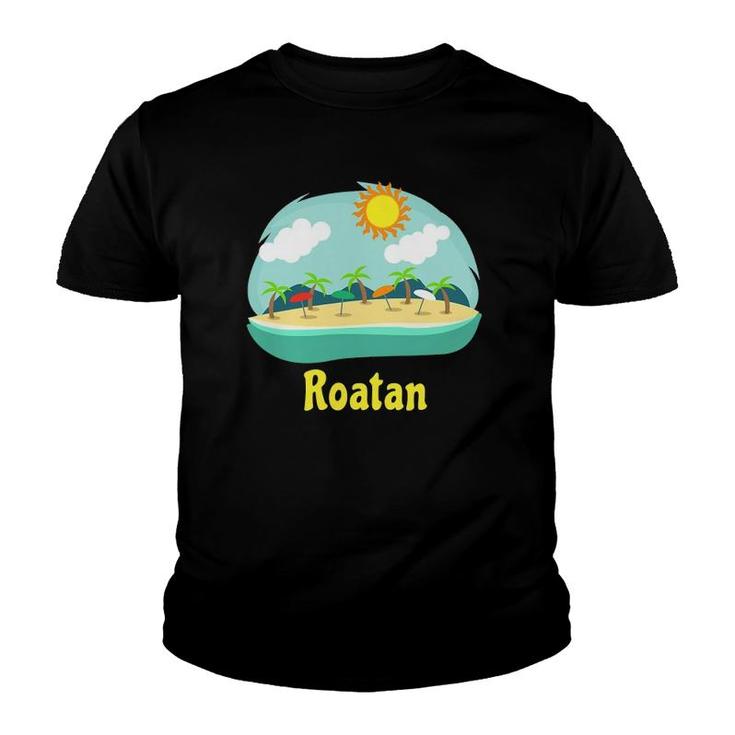 Roatan Family Vacation Caribbean Cruise Beach Souvenir Youth T-shirt