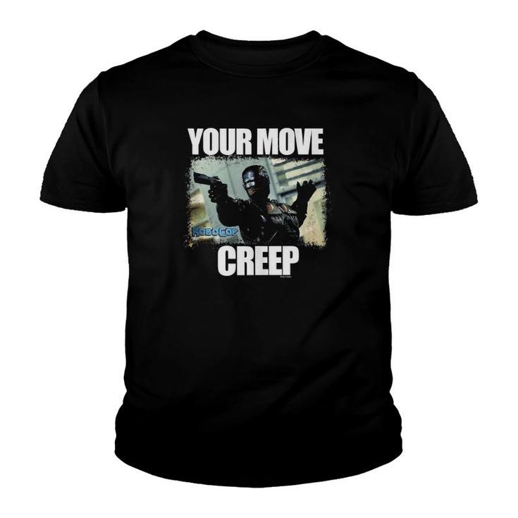 Robocop Your Move Creep Distressed Portrait  Youth T-shirt