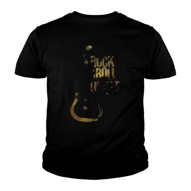Rock And Roll Uncle Guitar Silhouette  Youth T-shirt