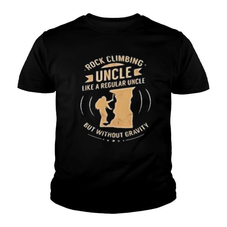 Rock Climbing Uncle Youth T-shirt