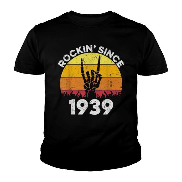 Rockin Seit 1939 82 Jahre Alt 82 Geburtstag Rock And Roll  Youth T-shirt