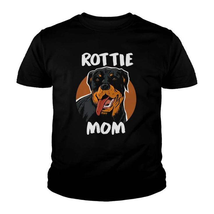 Rottweiler Rottie Mom Dog Puppy Pet Animal Lover Youth T-shirt