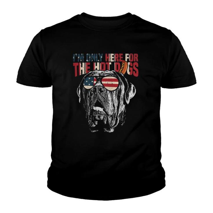 Rowdy Cane Corso  Funny 4Th Of July Pup Youth T-shirt