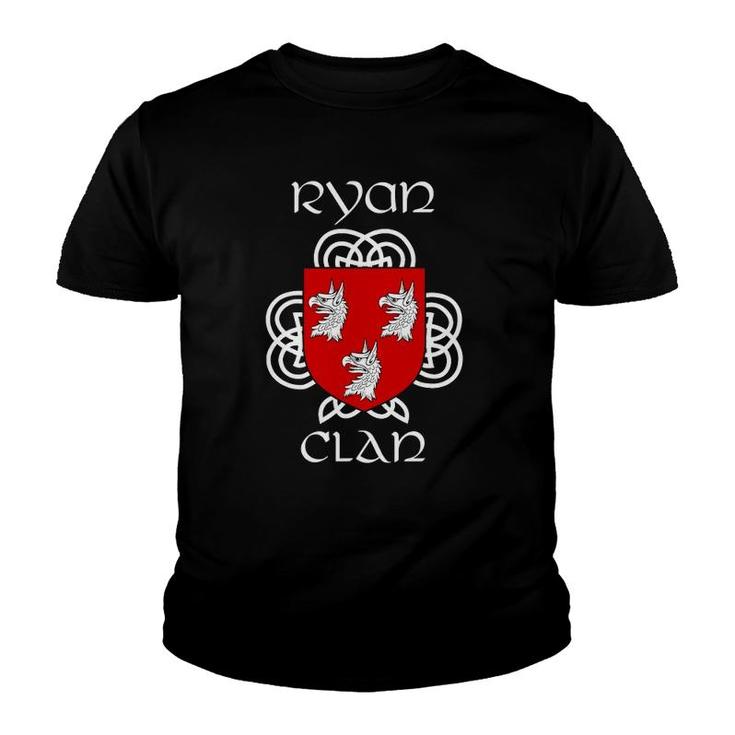 Ryan Family Crest Coat Of Arms Youth T-shirt
