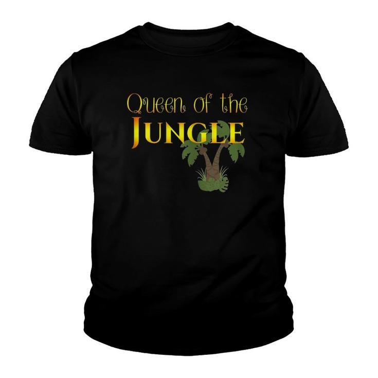 S Made By Mom_Queen Of The Jungle Youth T-shirt