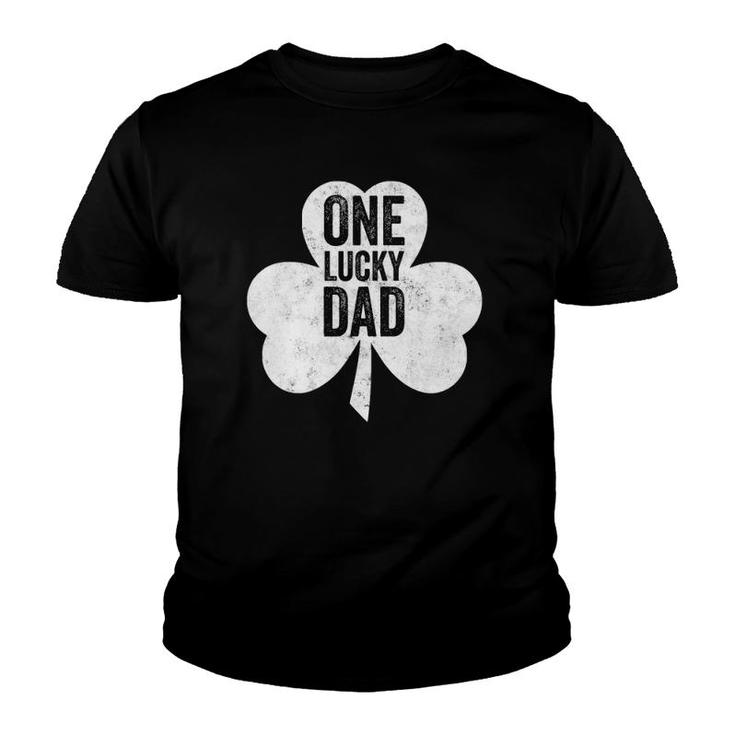 Saint Patrick's Day Funny Gift One Lucky Dad Youth T-shirt