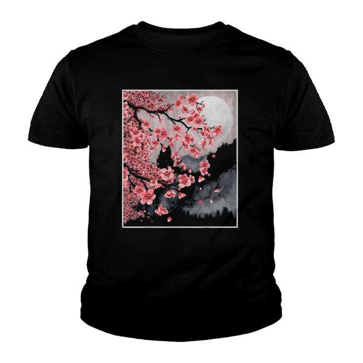 Sakura Japanese Cherry Blossom Japanese Tree Youth T-shirt