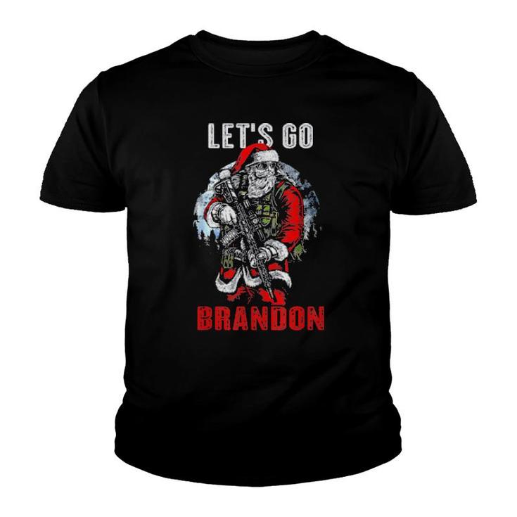 Santa Claus Veteran Let’S Go Brandon Tee  Youth T-shirt