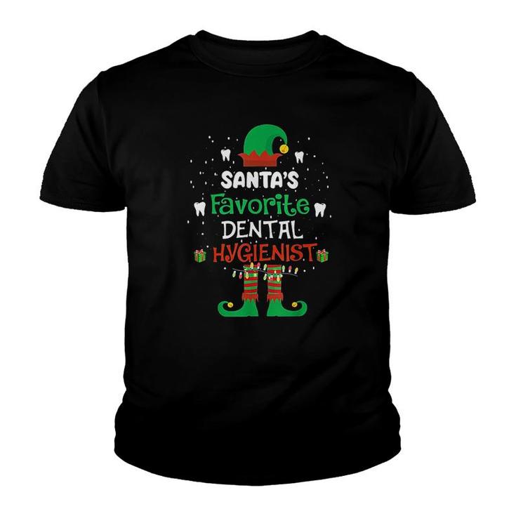 Santas Favorite Dental Hygienist Youth T-shirt