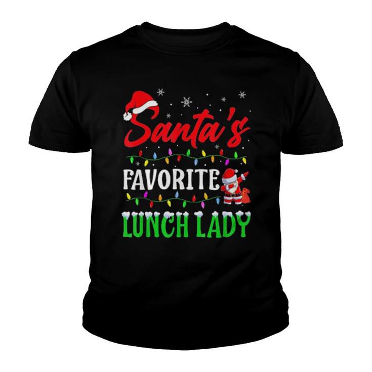 Santas Favorite Lunch Lady Christmas Matching Pajama Classic  Youth T-shirt