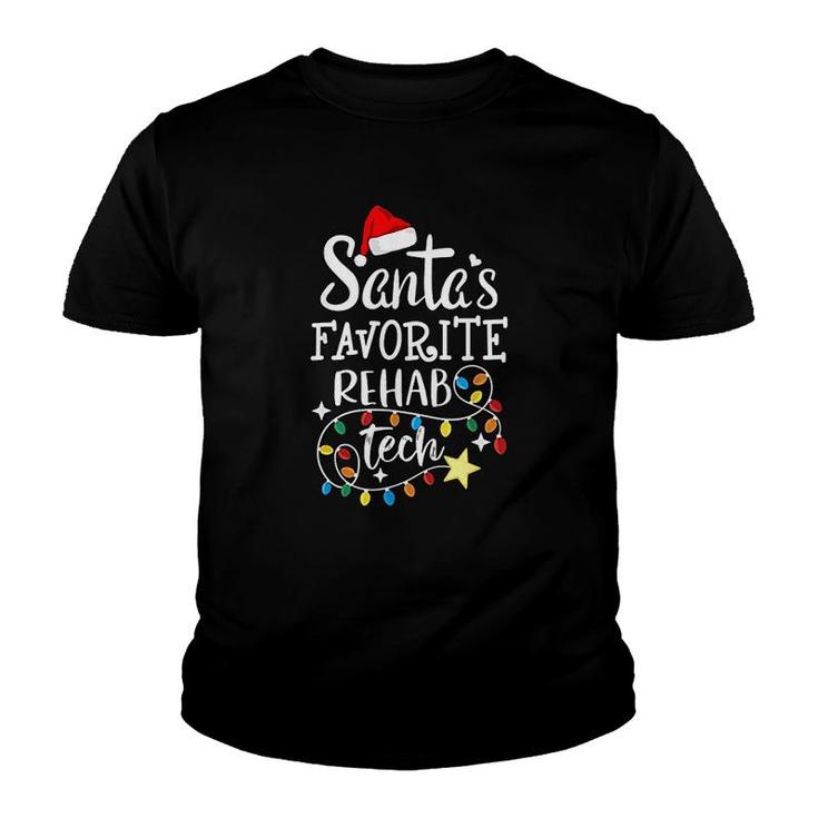 Santas Favorite Rehab Tech Youth T-shirt
