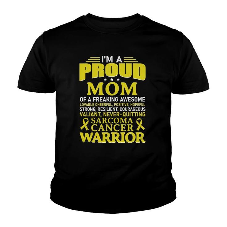 Sarcoma Cancer Awareness Survivor Ribbon Mom Women Youth T-shirt