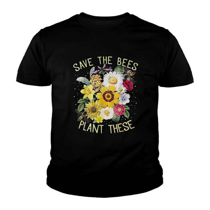 Save The Bees Plant These Youth T-shirt