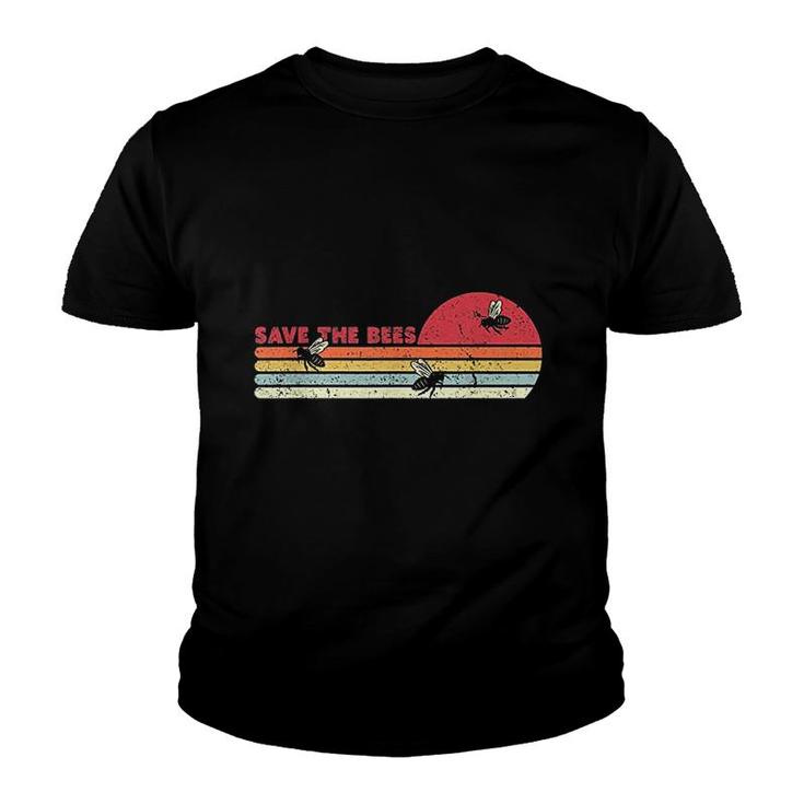 Save The Bees Shirt. Retro Style Climate Change T-Shirt Save The Bees Shirt. Retro Style Climate Change T-Shirt