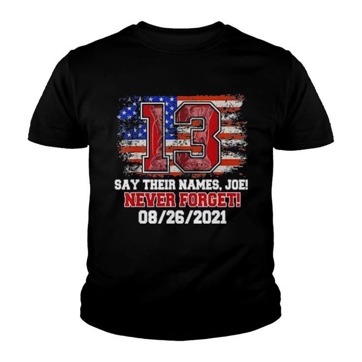 Say Their Names Joe 13 Soldiers Never Forget Tee  Youth T-shirt