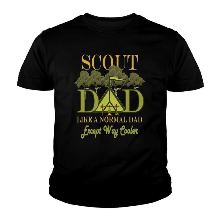 Scout Dad Cub Leader Boy Camping Scouting Gift Men Youth T-shirt