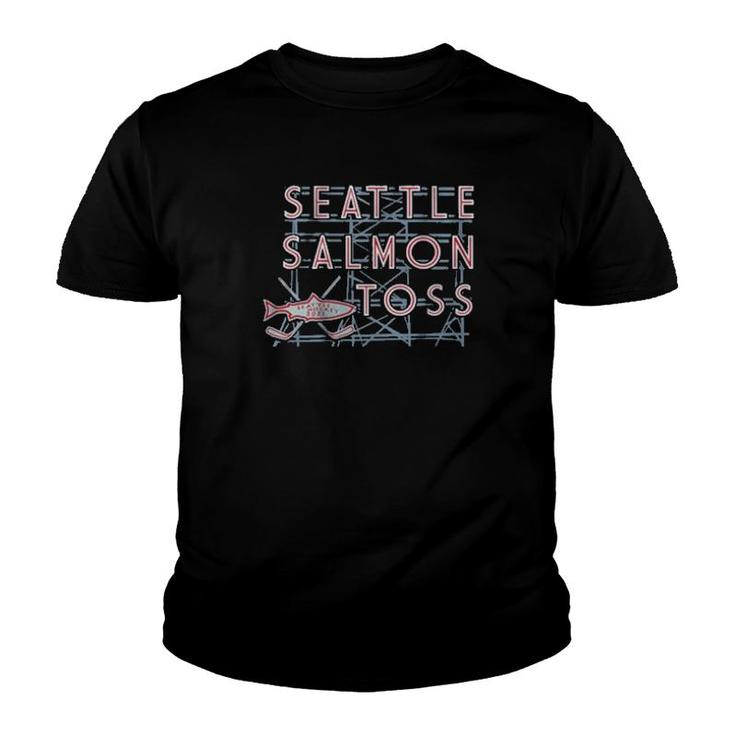 Seattle Salmon Toss Seattle Hockey Youth T-shirt