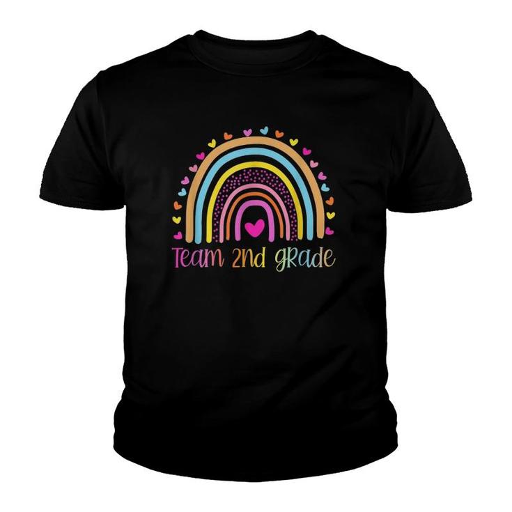 Second Team 2Nd Grade Teacher Rainbow Youth T-shirt