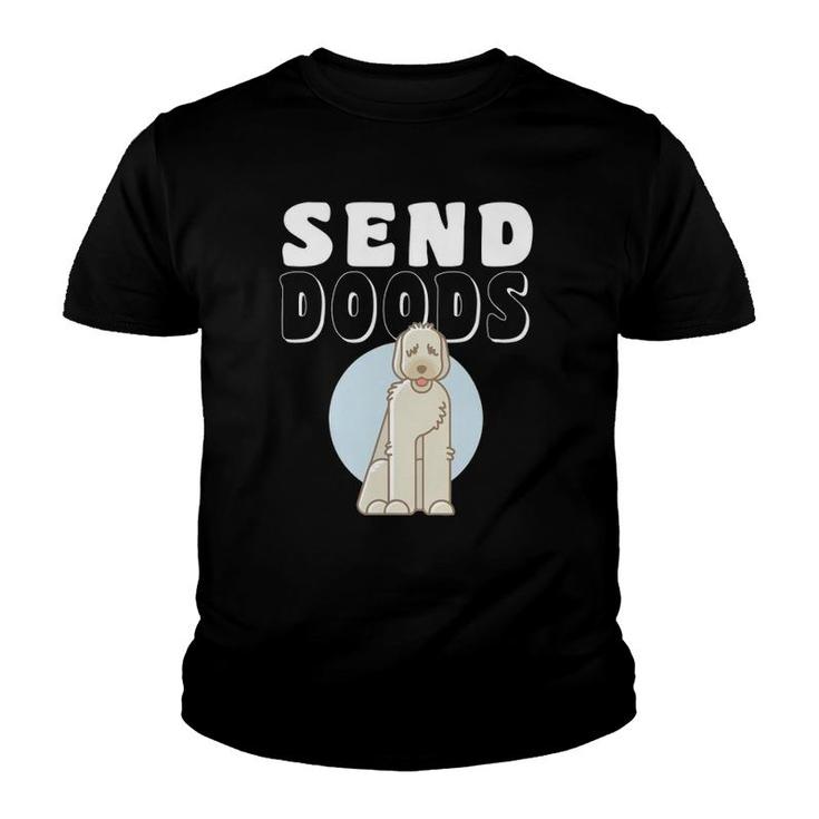 Send Doods Funny Labradoodle Gift Mom Dad Doodle Dog Lovers Youth T-shirt