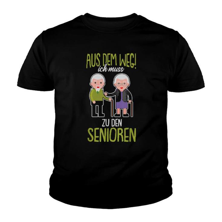 Seniors  With German Text Career  Youth T-shirt