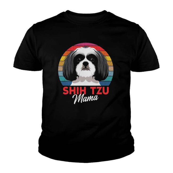 Shih Tzu Mama Cute Shih Tzu Dog Mom Funny Girls Gift Youth T-shirt