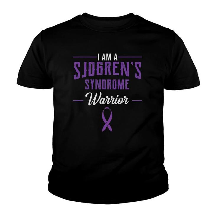 Sjogren's Syndrome Sicca Awareness Warrior Purple Gift Idea Youth T-shirt